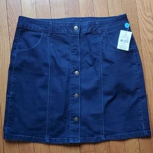 Jean button up skirt